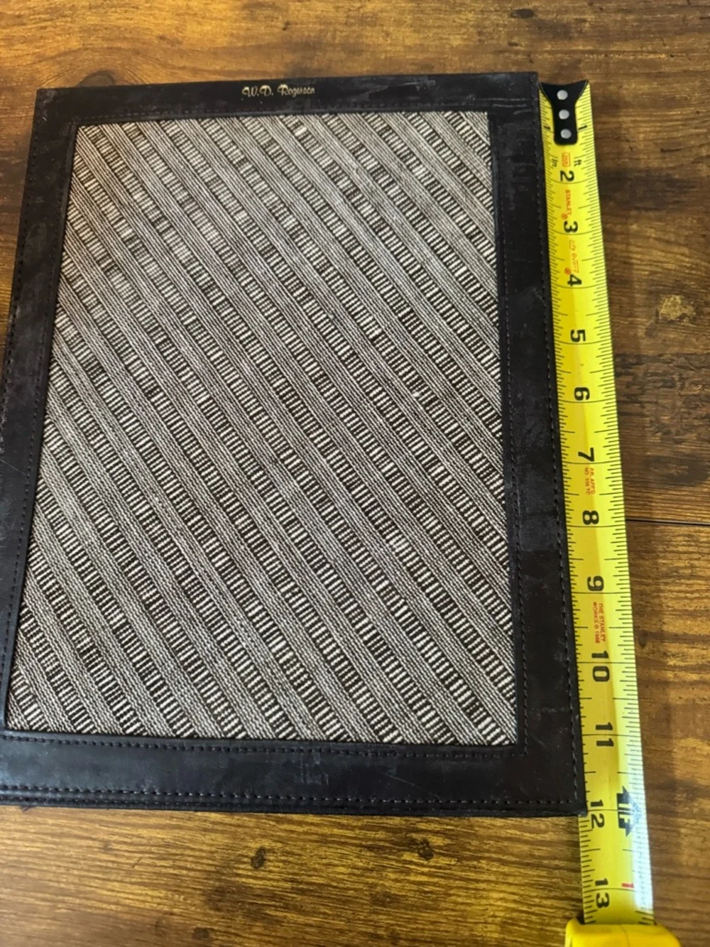 Dusit Thani Bangkok Leather Portfolio Folio‎ Vintage Hotel Stationery Folder